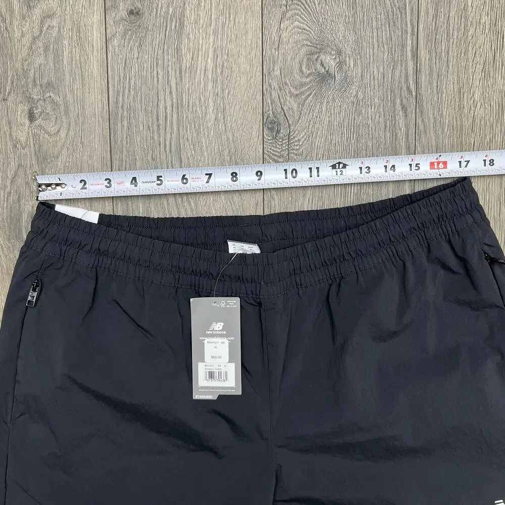 New Balance Shorts Size XL Mens Black Woven 5
